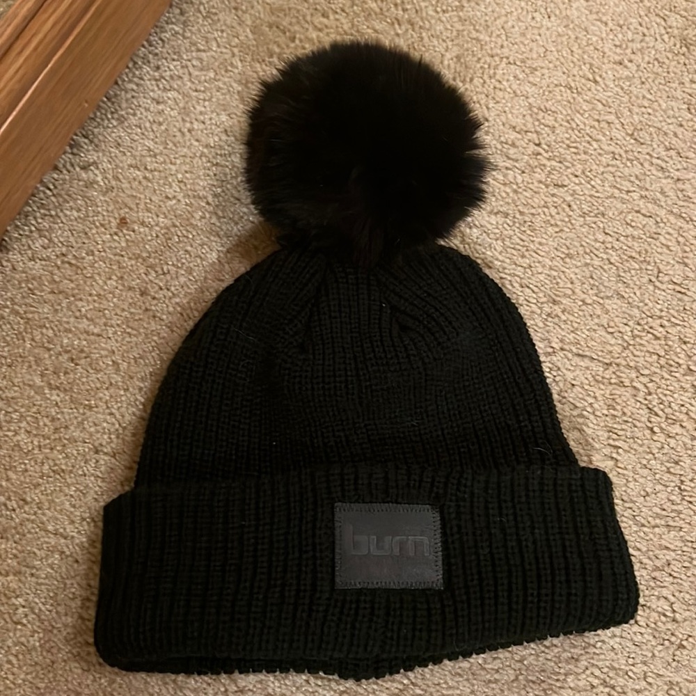 Brand New Without Tags Burn Bootcamp Puff Ball Beanie